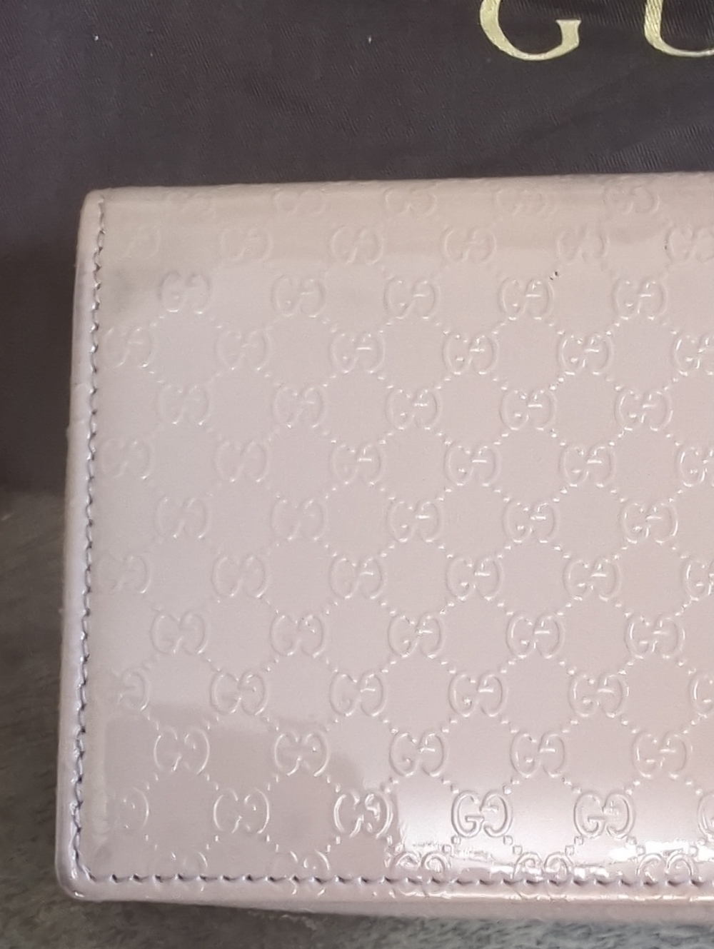 Gucci Patent Leather Clutch Authentic - Picture 2 of 8